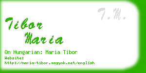 tibor maria business card